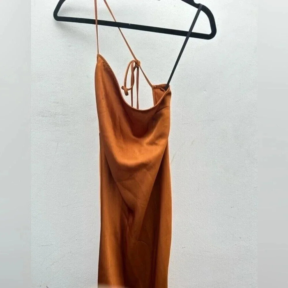 Revolve Mara Midi Dress NBD size small, color copper / gold - Picture 4 of 11